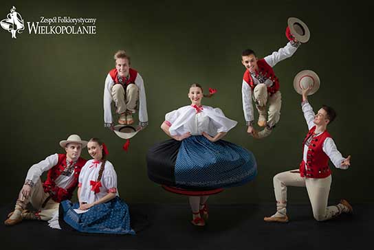 Folkloristic Group Wielkopolanie performing traditional Polish folk dance